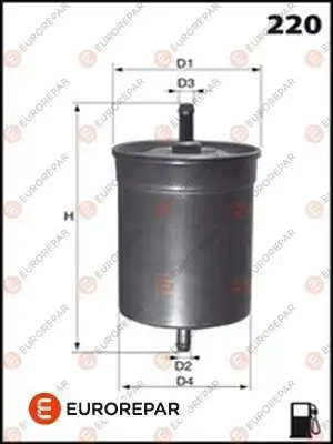 EUROREPAR E145055 | Yakıt Filtresi Astra F Corsa A Vectra A Omega A Caddy II Polo Panda Alfa 164 C14nz-X14nz-C16nz-X16sz
