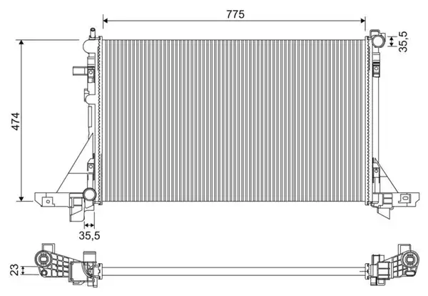 NRF 58481A | Motor Radyatörü Master III Movano 2 3 dCi 10