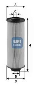 UFI 26-004-00 | Yakıt Filtresi Man Tga 18 410 Fortuna D2866 D2876