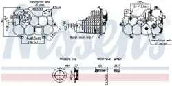 NISSENS 996316 | Rad. Su Deposu Jaguar Xf / Xe / F-Pace 2.0