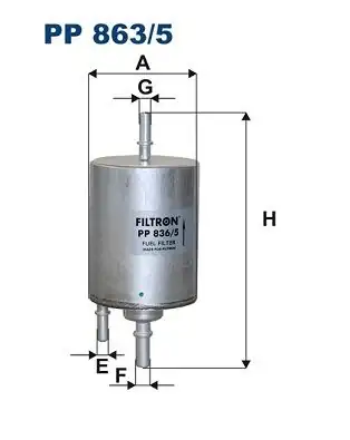 Filtron Pp 836 5 Yakıt Filtresi Audi A4 1 8t 02 04 A6 2 4 3 0 04 06 A8 6 0 03 10