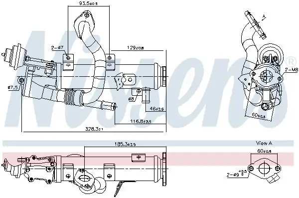 NISSENS 989448 | Egr Soğutucusu Audi A4 A5 A6 Q5 Exeo 2 0 TDI CAGA CAHA 08 14