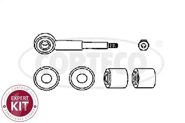 CORTECO 49401307 | Stabilizatör Çubuğu Z Rot Fiat Brava Bravo Coupe Tipo Alfa Romeo 145 155 Lancıa Dedra Delta