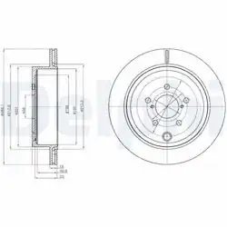 DELPHI BG4288 | Fren Diski Arka Legacy 2.5İ Awd
