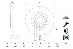 BOSCH 0986479G89 | Disk On 500X Renegade 15- 2 Adet
