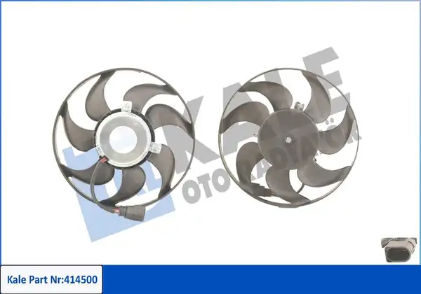 Kale Radyatör 414500 VW Caddy Golf 5 6 Jetta Passat A3 Leon Küçük Fan Motoru 200w 295mm 34064