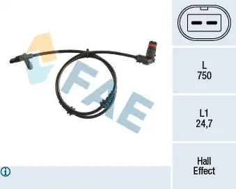 FAE 78210 | ABS Sensörü Ön GLK Class X204 4 Matic 08 15 824163