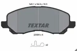 TEXTAR 2358401 | Fren Balatası Ön Lancer Asx 03-08