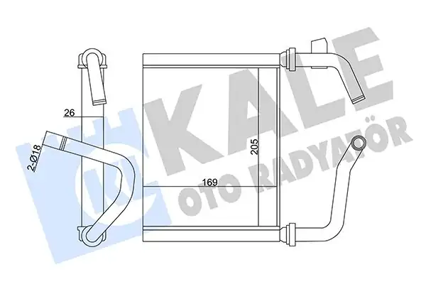 KALE 358595 | Kalorifer Radyatörü Honda Accord Ch. 2 0 98 02
