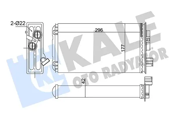 KALE 358680 | Kalorifer Radyatörü Iveco Eurocargo İ III 100 180 91 15