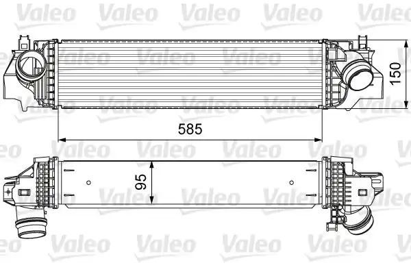 Valeo 818640 İnterkol Radyatörü Bmw F45 F48 B37 B47 B48 Mini F54 F60 Dizel