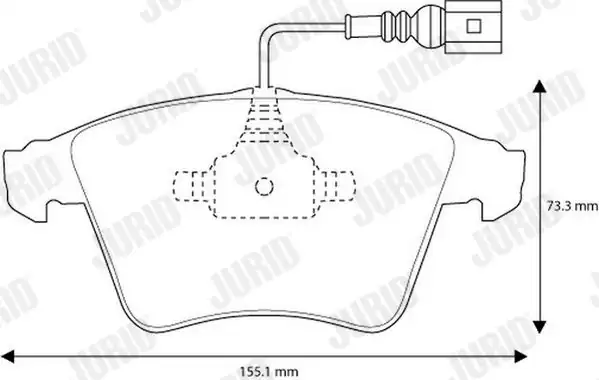 JURID 573160JC | Fren Balatası VW T5 Ön 17 Jant