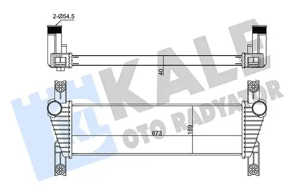 KALE 352325 |Ford Ranger 2011-2020 Model Arası 2.2TDCI Turbo Radyatörü Intercooler Klimalı / Klimasız