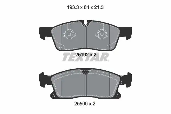 TEXTAR 2519202 | Ön Fren Balata Jeep Wk Mercedes W166