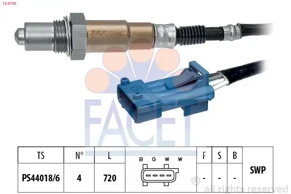 FACET 10-8198 | Sensör Lambda Bmw N13 F20 F21 F30 F80 F 20 21 30 31