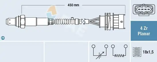 FAE 77648 | Oksijen Sensörü Opel Astra J 1 4 Corsa D E Insignia A Meriva B Mokka Zafira C Aveo Cruze