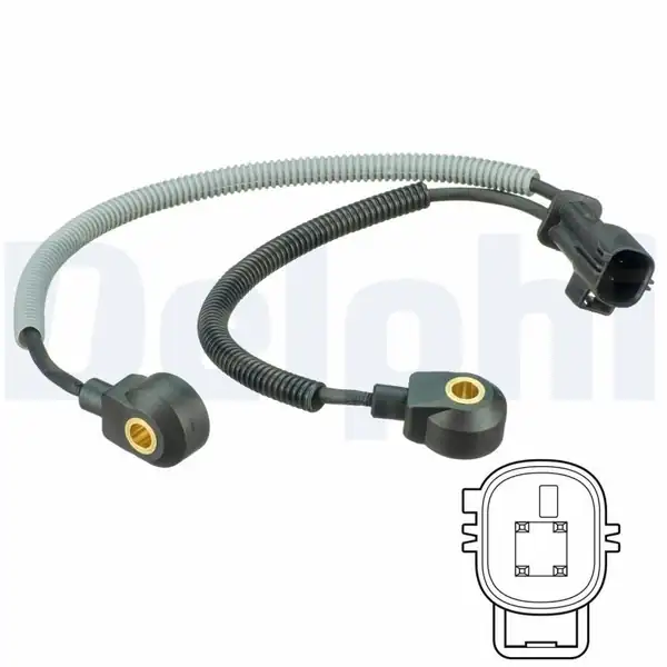 DELPHI AS10239 | Vuruntu Sensörü Focus II 2 5 04 11 Volvo C30 533 T5 06 12 C70 II 542 T5 06 11 S40 II 544 T5 07 12