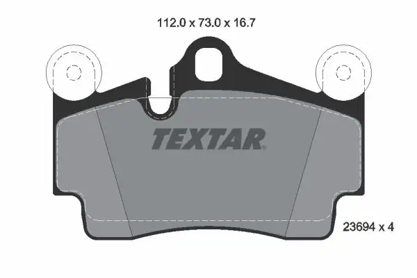 TEXTAR 2369402 | Fren Balatası Arka Touareg Q7 Cayenne 17 VW 3 0 TDI 3 2 2006 15