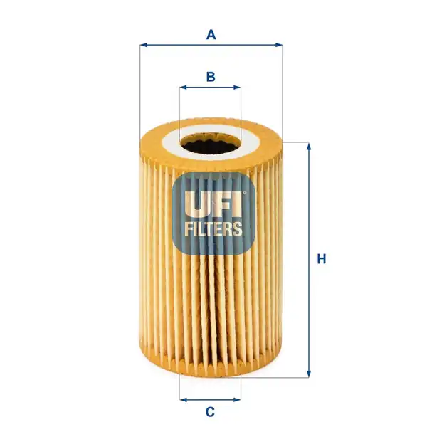 UFI 25-014-00 | Yağ Filtresi Mercedes A Class W168 Vaneo W414 M166