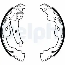 DELPHI LS1961 | Arka Fren Balatası Pabuç Toyota Verso Yaris Splash Swift III C1 Agila 107 108 Ritz 03-14