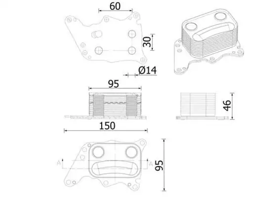 MAHLE CLC278000S | Mini Cooper S R56 R60 Motor Yağ Soğutucu 11427552687 Yağ Soğutucusu R55 R56 R57 R58 R59 R60 R61