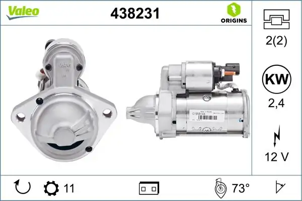 Valeo 438231 Marş Motoru 12v 11 Dış VW Crafter 06 16 854725