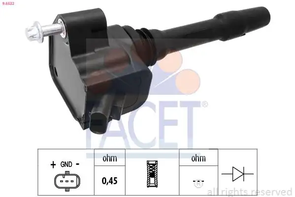 FACET 9-6532 | Ateşleme Bobini Bmw B38 B46 B48 B58 F20 F30 G20 G30 Mini F54 F55 F56 F60