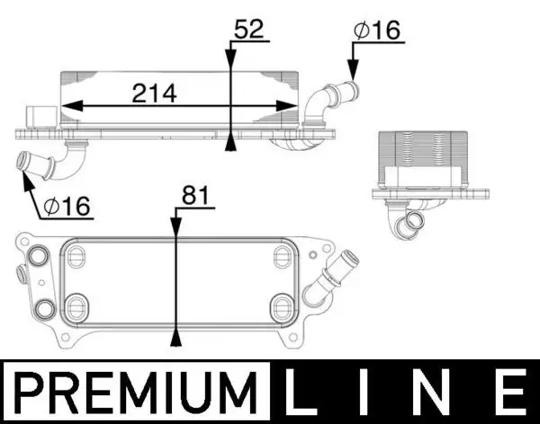 MAHLE CLC77000P | Yağ Soğutucusu Audi A6 A7 11 19 0b5 Aut. Şanzıman