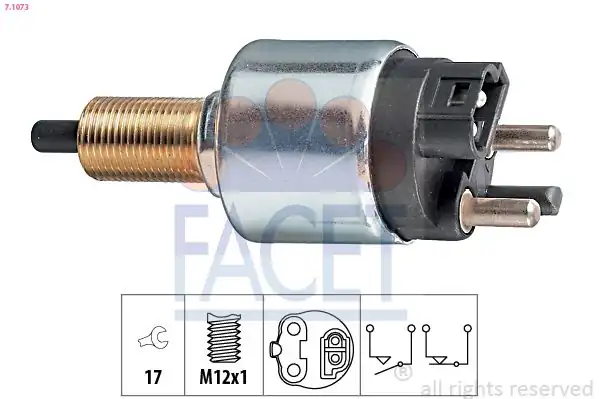FACET 7-1073 | Fren Pedal Şalteri 190 W201 85 93 W123 76 85 S123 79 85 W126 85 91