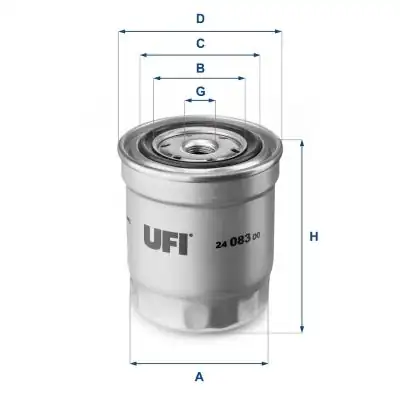 UFI 24-083-00 | Mazot Filtresi Nissan X-Trail 2 0 dCi 17 Renault Koleos 2 0 dCi 17