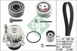 INA 530040530 | Triger Eksantrik Gergi Seti Devirdaimli Passat Jetta III Golf V Touran Octavia Toledo Bve Bwv Bma Bk