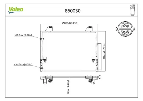 Valeo 860030 Klima Radyatörü Toyota Hilux 2 5 3 0 2005