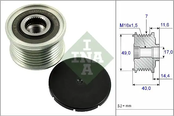 İna 535025410 Alternatör Kasnağı Bmw E70 N52 N54