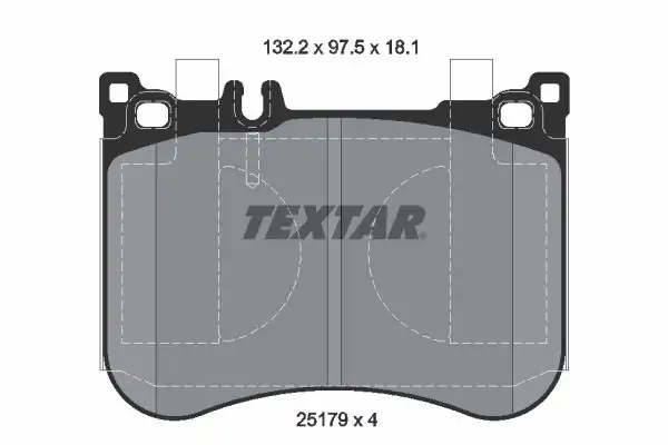 TEXTAR 2517901 | Fren Balatası 217 222 231 Ön