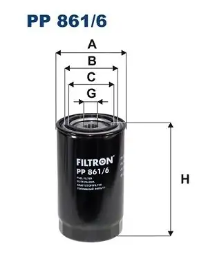 FILTRON PP861-6 | Mazot Filtresi Iveco Eurocargo İ III 75 320 877547
