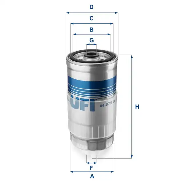 UFI 24-379-01 | Mazot Filtresi VW Passat 1 9 TDI Audi A4 1 9 TDI
