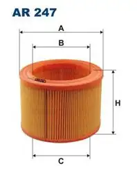 FILTRON AR247 | Hava Filtresi Partner Berlıngı P306 Xsara Xud9 / Dw8 P205 P309 Xud7t (Kısa Tip)