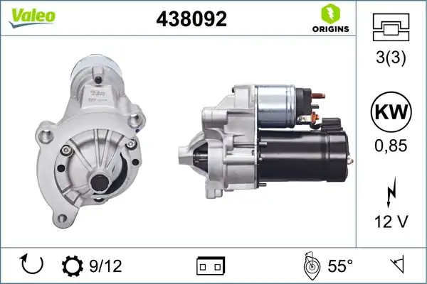 Valeo 438092 Marş Motoru Peugeot 206 307 406 407 Citroen C4 C5 Xsara Ew10j4 Ew10a 2 0 16v