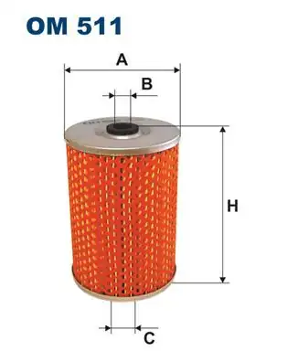 FILTRON OM511 | Yağ Filtresi Mercedes W107/W116/W123/W126 M110/M116/M117 72-91