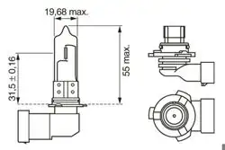 BOSCH 1987302807 | Ampül Eco Hb3 9005 12V 60W P20d Opel Suzuki Toyota Land Rover | 10 Adet