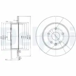DELPHI BG3907 | Fren Diski (Çiftli Paket) , Deliksiz