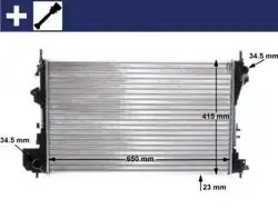 MAHLE CR40000S | Motor Su Radyatörü Opel Vectra C / Signum 1.6-1.8 Z16XE-Z18XE