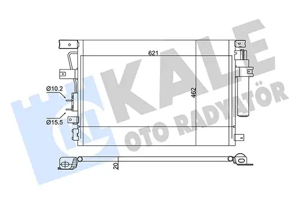 KALE 343135 | Klima Radyatörü Chrysler 300 C Touring 3 0 Crd 05 12