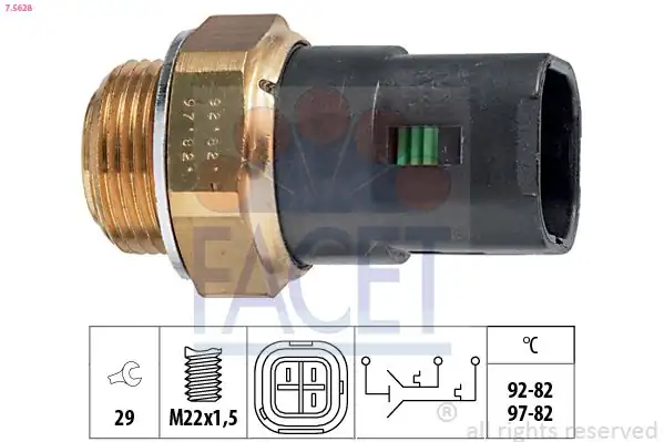 FACET 7-5628 | Fan Müşürü 92 82 R21 Master İ Safrane