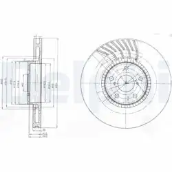 DELPHI BG9011 | Fren Diski (Tekli Paket) , Delikli