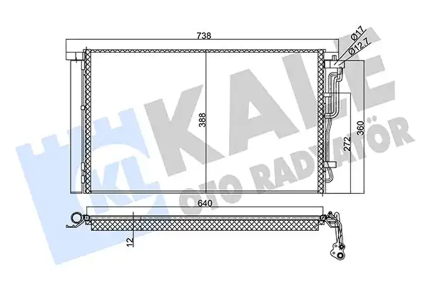 KALE 354025 | Klima Radyatörü Hyundai Elantra İ30 1 4 1 6 2016 6 İleri Manuel