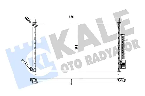 KALE 345720 | Klima Radyatörü Honda Cr V IV 2 0 2 4 2 2 2 4 2012