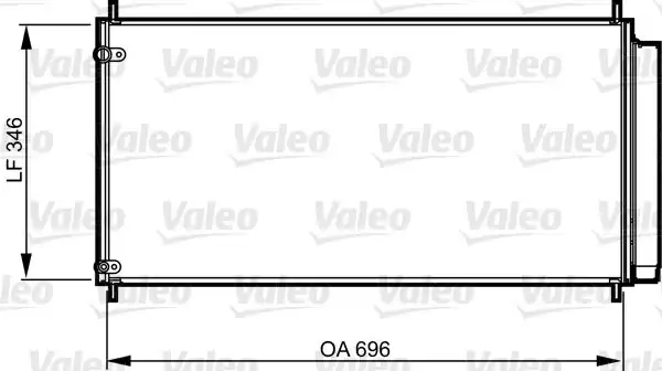 Valeo 814205 Klima Radyatörü Toyota Auris 07 11 2 0 D4d 2 2 D4d Corolla 07 11 2 0 D4d 2 2 D4d