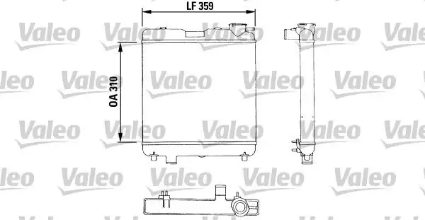 Valeo 883053 Motor Su Radyatörü Fiat Panda 100 800 900 650 81 04