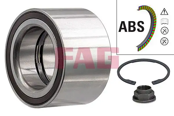 FAG 713640550 | Ön Teker Rulmanı ABS li Master III Jumper III Boxer III Ducato 06 Uyumlu